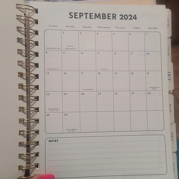 MOLLY & REX French bulldog frenchie monthly weekly daily planner book w stickers - Picture 8 of 9